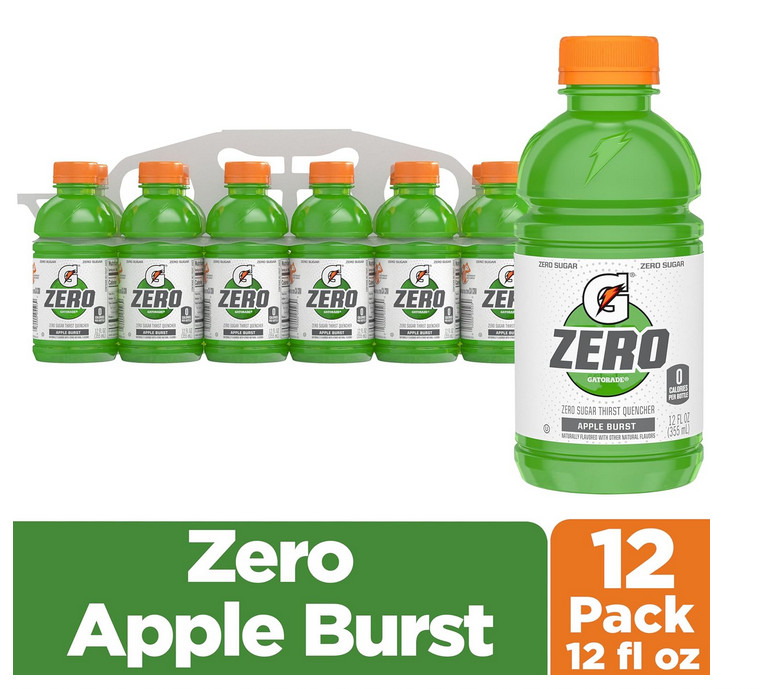 Gatorade Zero Sugar Apple Burst 12oz 12pk