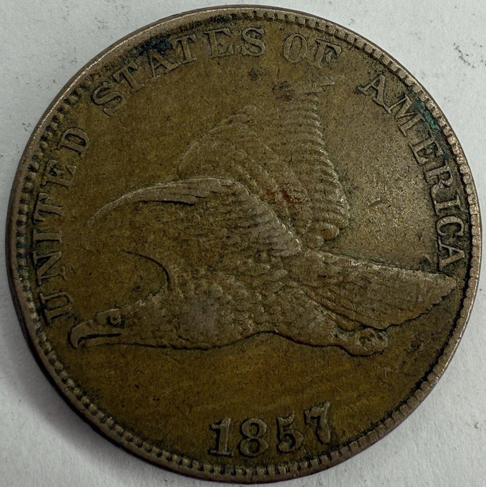 1857 XF Flying Eagle Cent Exact Coin Imaged #FLY89