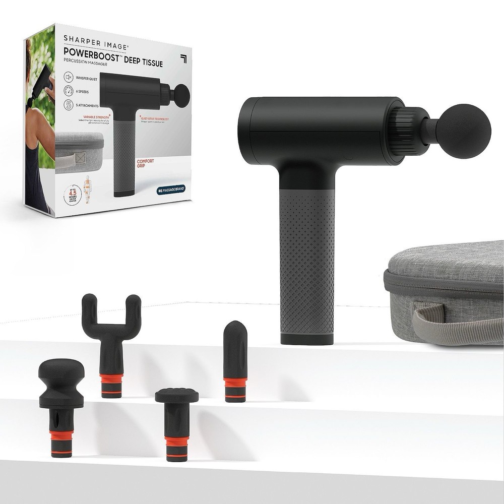 Sharper Image Powerboost® Deep Tissue Percussion Massager-New in Box