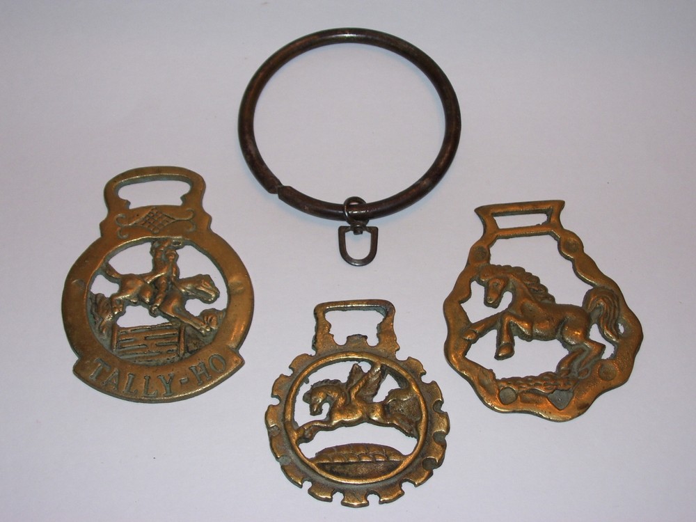 Vintage Solid Brass Horse Brasses Harness Tack