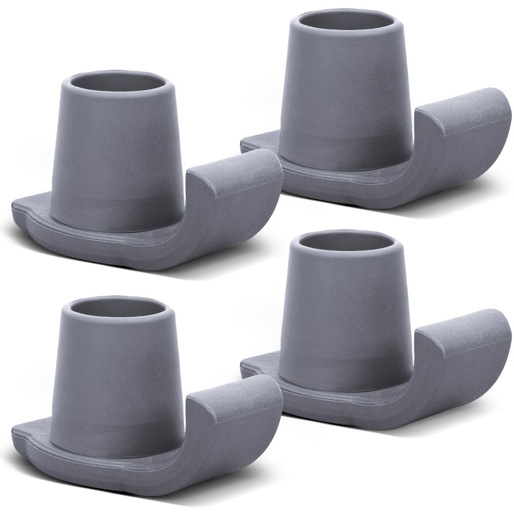 Walker Ski Glides, 4 Pack Durable Glides for Folding 4 Pack, Grey