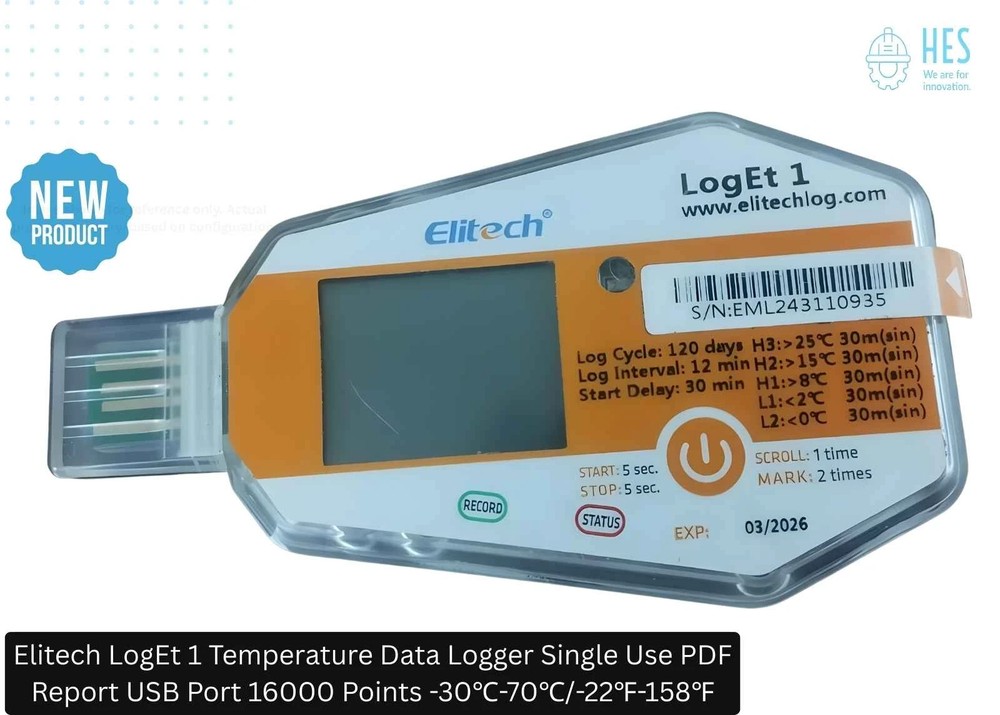 10 PCS New Elitech LogEt 1 Temperature Data Logger
