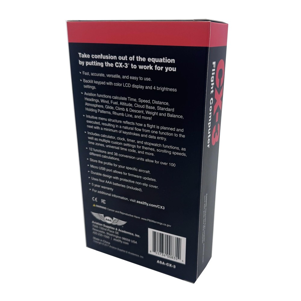 CX-3 Flight Computer – Advanced Electronic E6B for Accurate Flight Planning a...