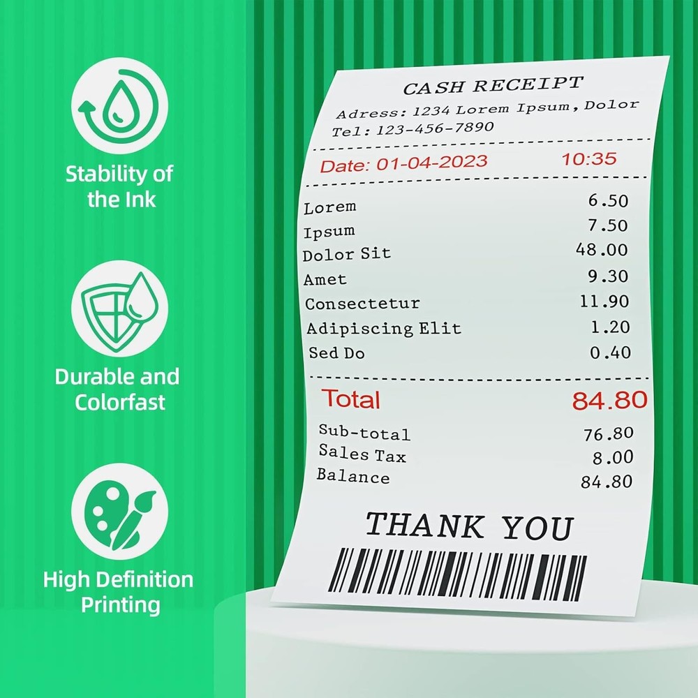 Compatible 3-Pack Calculator Ink Ribbons for Sharp, Canon - Optimal Performance