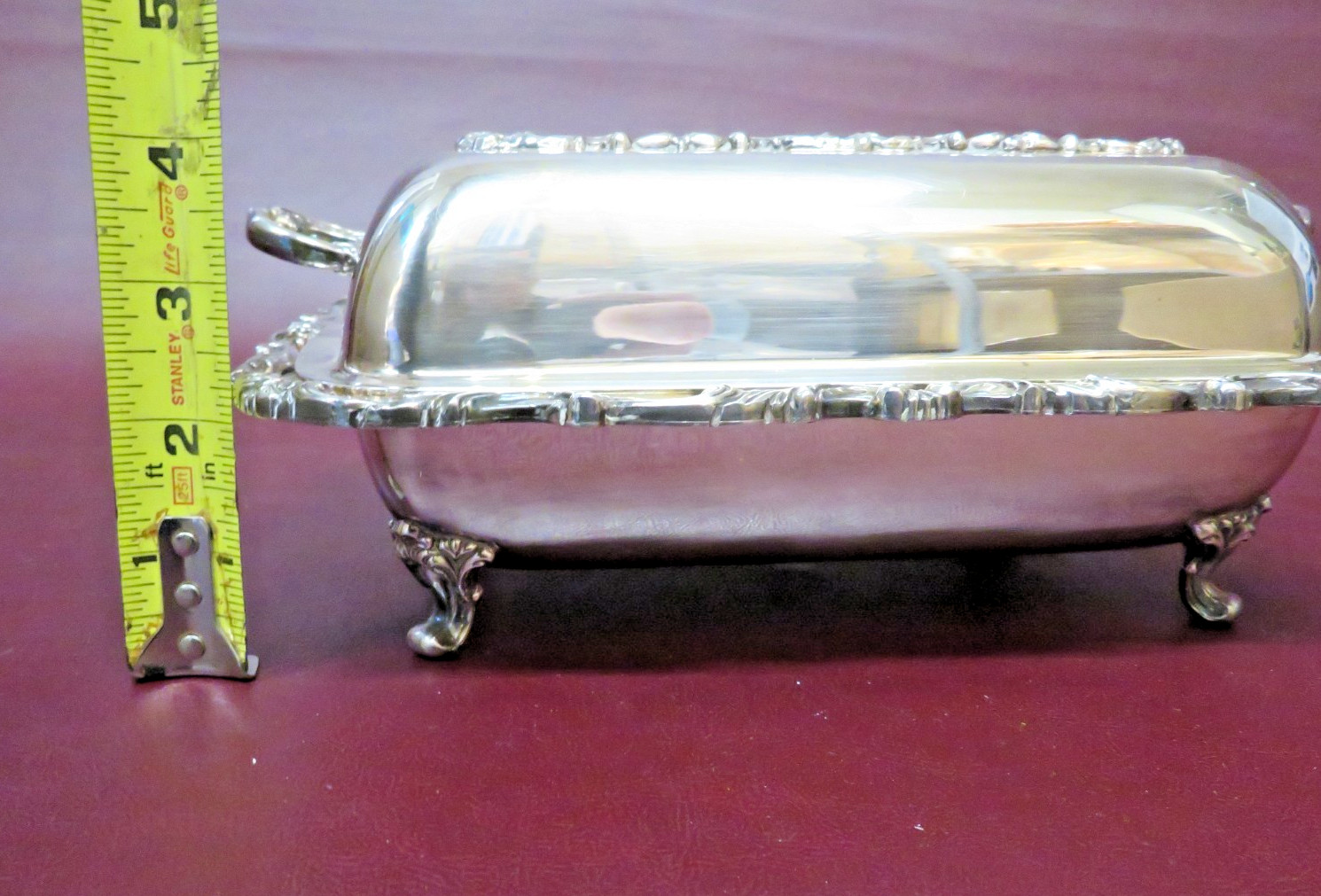 Vintage International Orleans Silverplate Rectangle Covered Vegetable Dish #5753