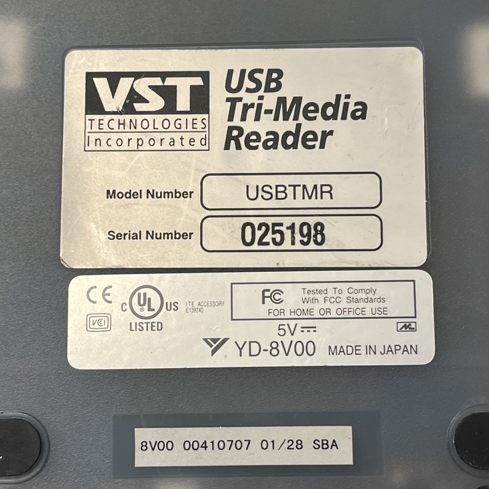 Used VST USB TRI MEDIA READER Model:USBTMR