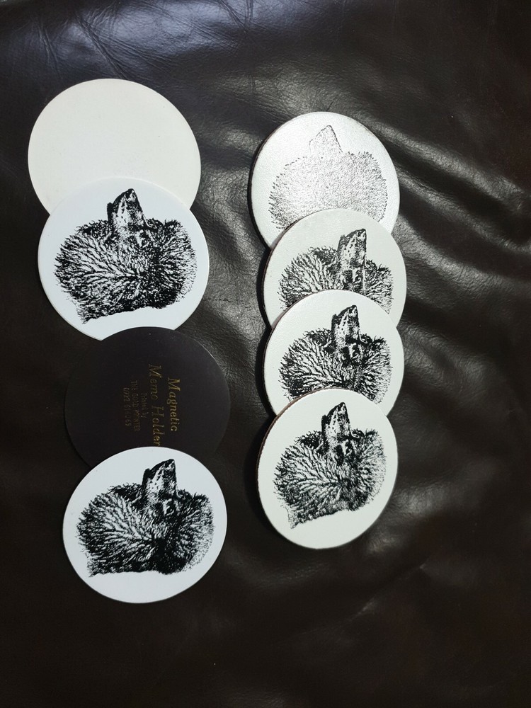 Poodle set - Magnets / Stickers and 4 coasters