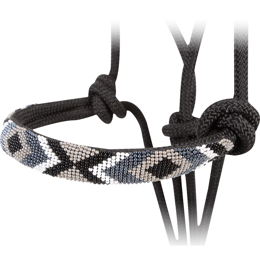CASHEL BEADED NOSE ROPE HALTER
