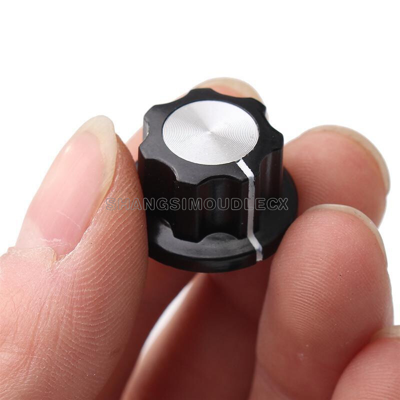 10PCS Adjustable 16mm Top 6mm Shaft Insert Turn Dia Potentiometer Rotary Knobs