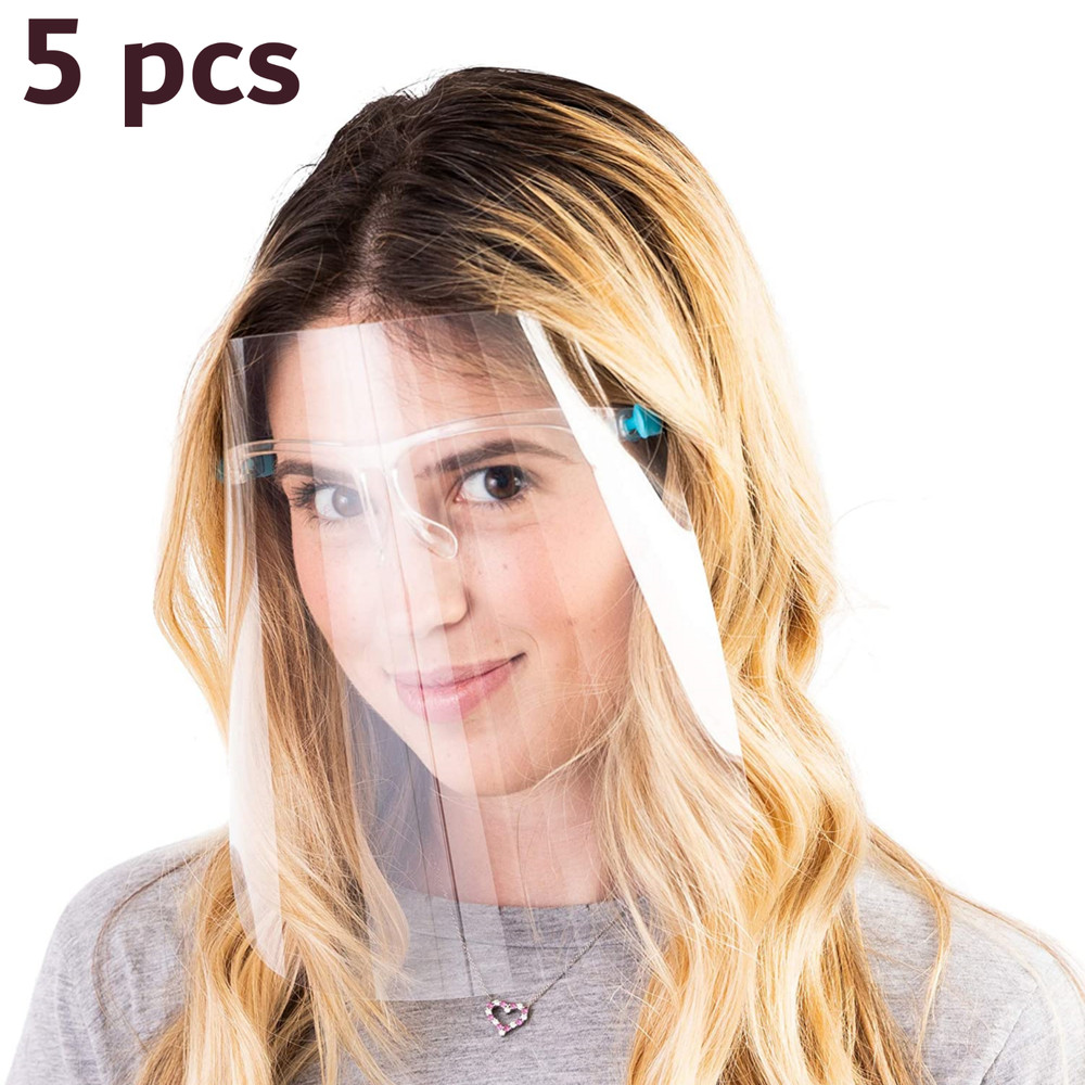 5pcs Face Shield Clear Glasses Protector Prevention,Arttoframes,eye,transparent