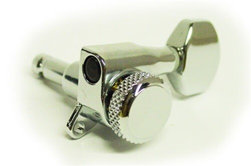 NEW - Locking 3x3 Guitar Tuning Keys, Lock Knob on Back - CHROME