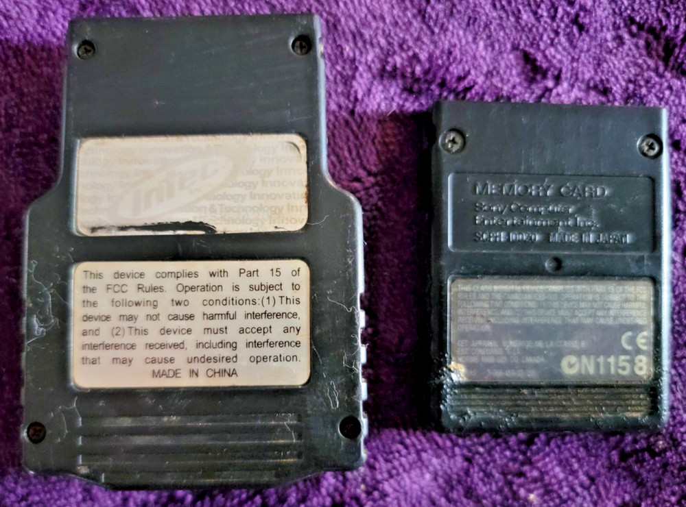 Sony PlayStation 2 ~ 8MB MagicGate Memory Card + Intec 16MB Memory Expansion Pak