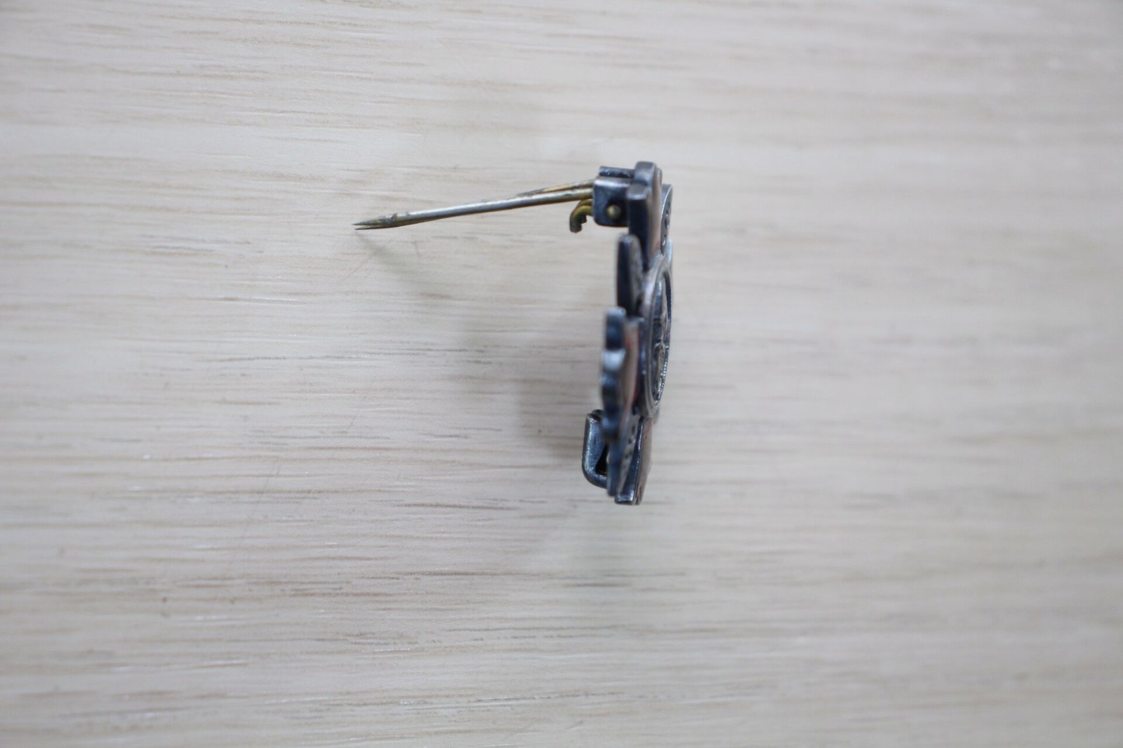 WWII Imperial Japanese Army Wound Badge NCO/Enlisted Red Enamel Damage F51