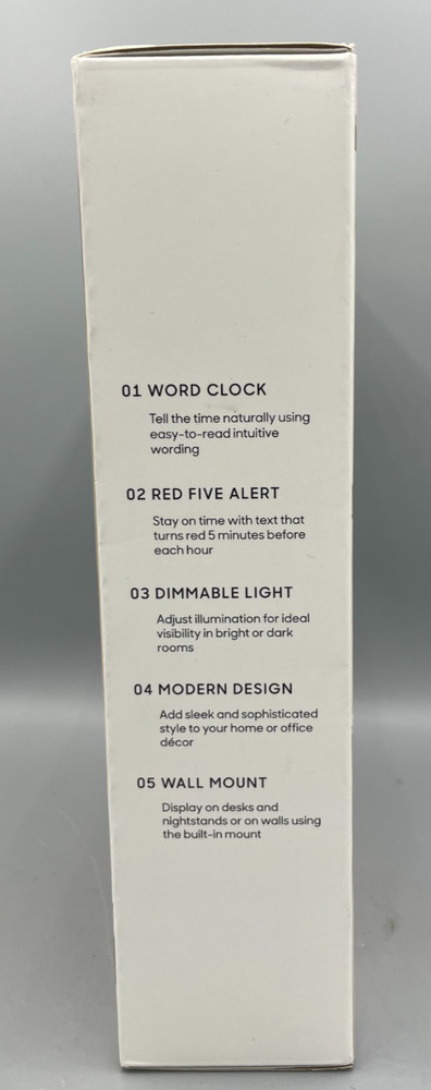 Sharper Image LED Word Clock Pro