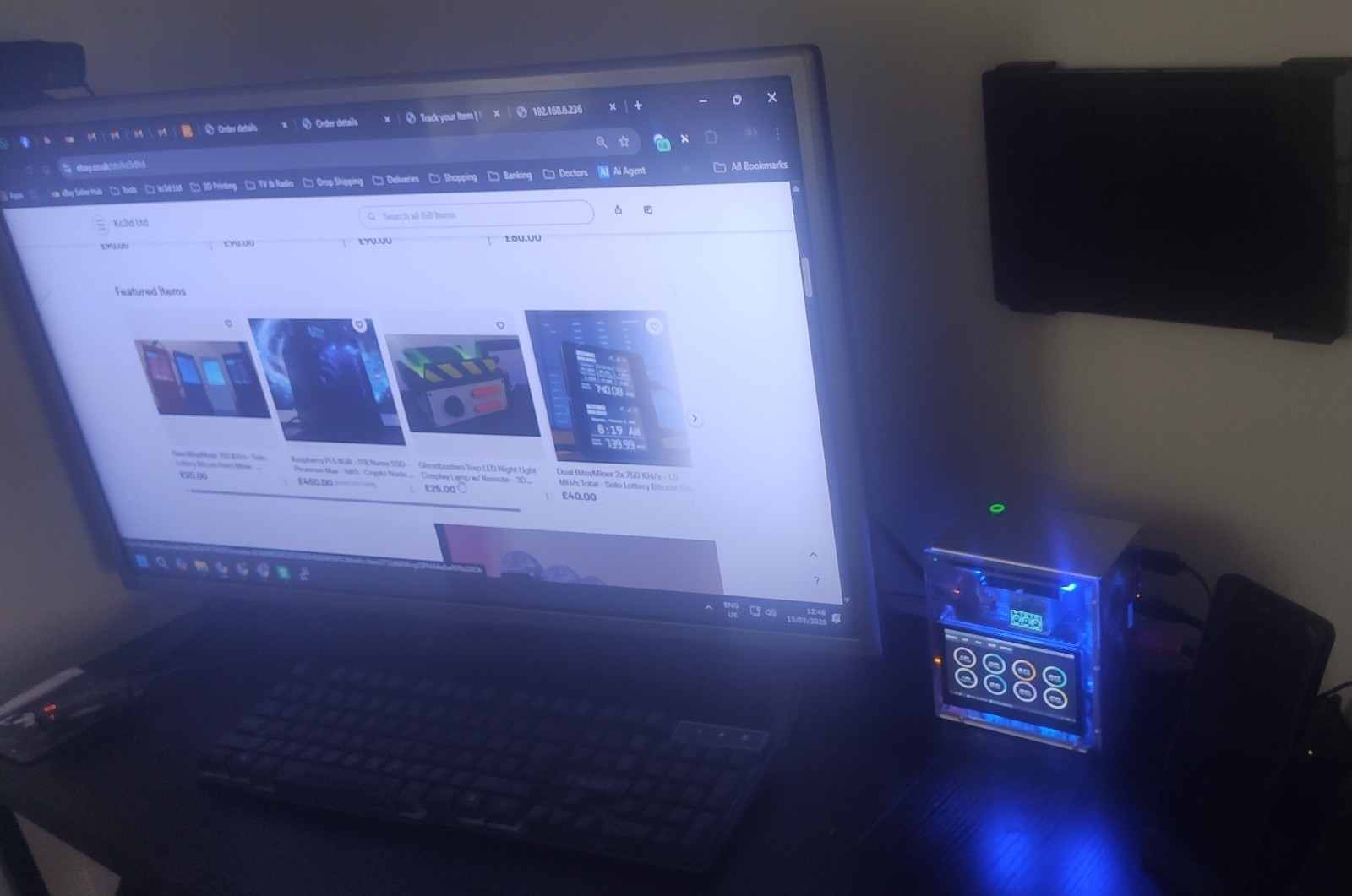 Raspberry Pi 5 8GB - 120GB Nvme SSD - 4.3" Screen NAS - Crypto Node - Emulation