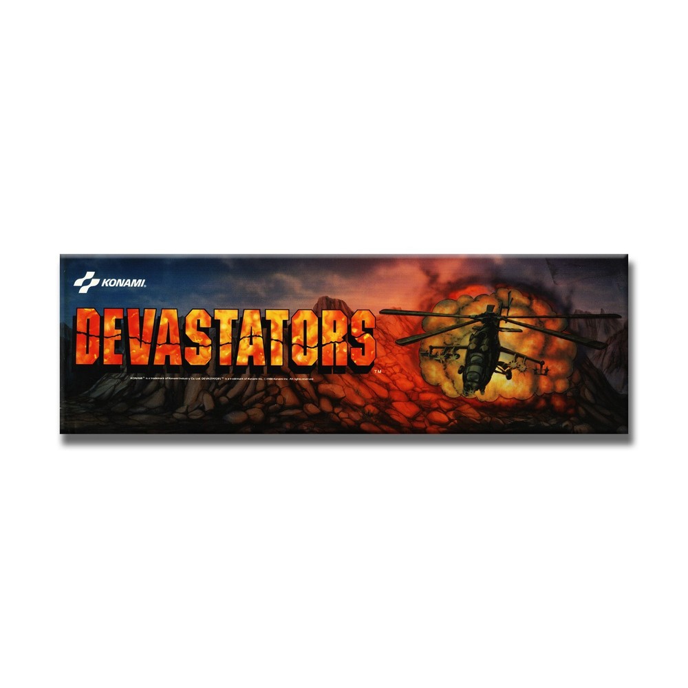 Devastators Premium Arcade Marquee Insert Reproduction Header/Backlit Sign