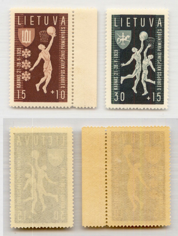 Lithuania 🇱🇹 1939 SC B52-B53 MNH. rtb4418