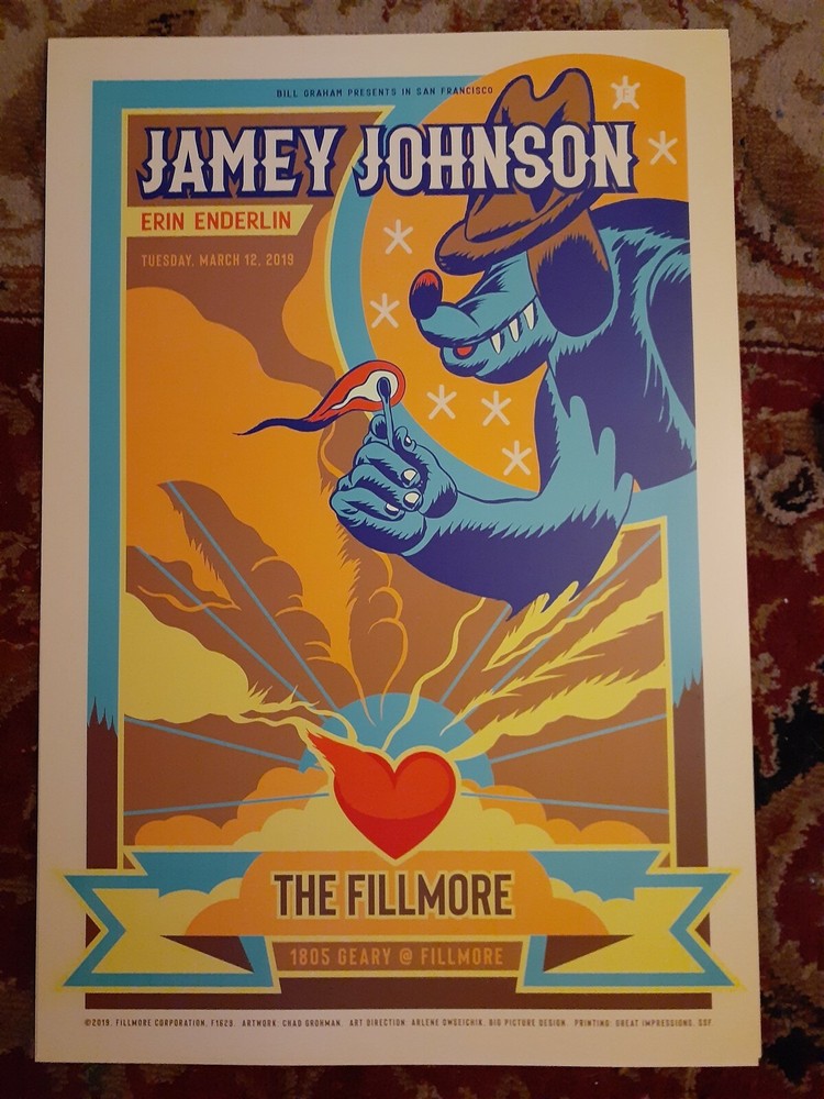 MINT JAMEY JOHNSON  Fillmore Poster 2019 a