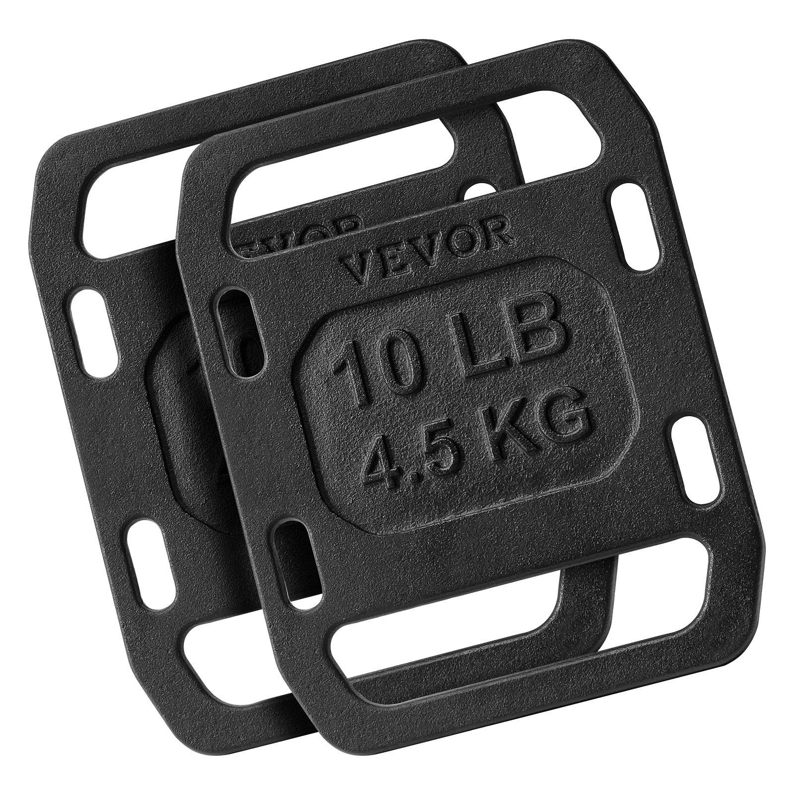 VEVOR Cast Iron Ruck Weights for Rucking Weight Plate with Handle 10LB Pairs
