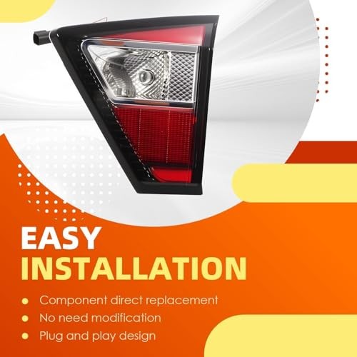 Inner Tail Light Assembly Compatible with 2017 2018 2019 Escape Passenger Right