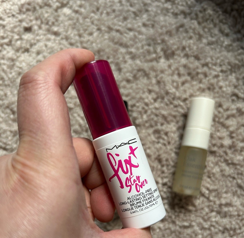 Travel size makeup setting +hydrating spray bundle