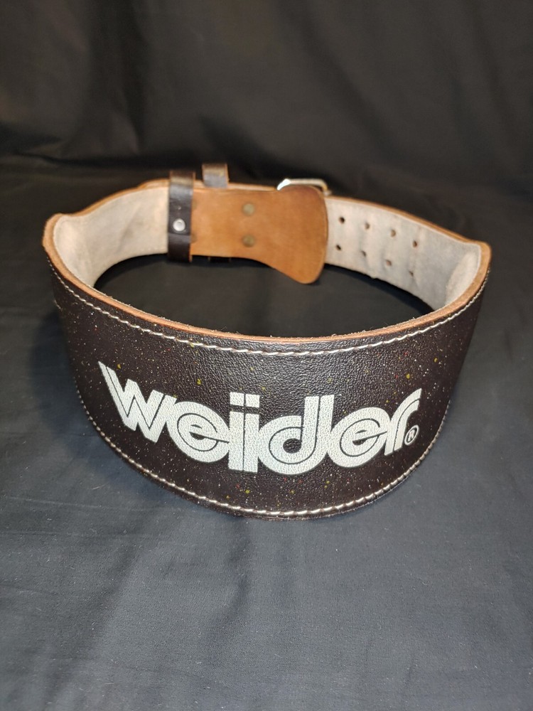 Weider Weight Lifing Leather Belt Small with padding