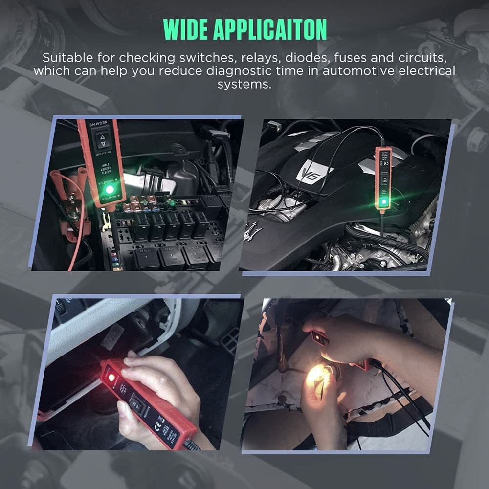 US Automotive Digital Power Probe Circuit Electrical Tester Test Device System