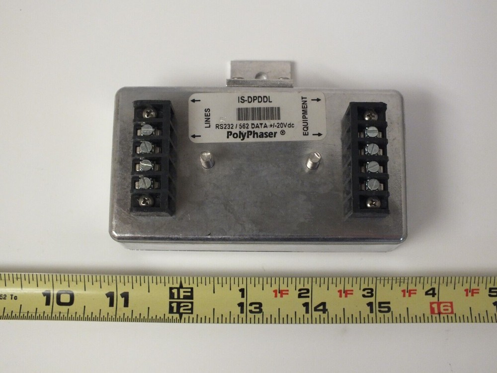 New NOS PolyPhaser IS-DPDDL RS232 562 DATA +/-20Vdc Impulse Suppressor