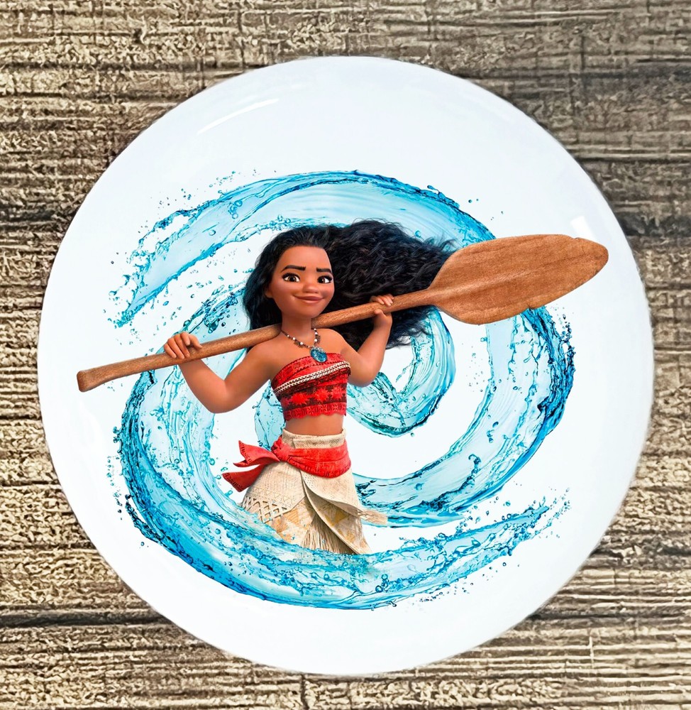 Moana Polynesian Disney Princess kitchen cabinet knobs white ceramic knob pull