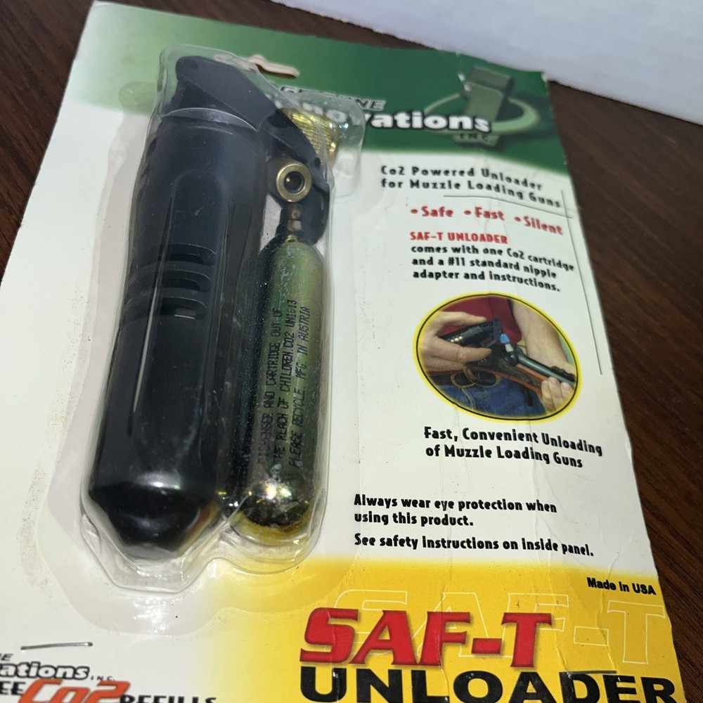 Unloader Co2 Powered For Muzzle Loader SAF-T Remove Projectiles Stuck Ball NEW