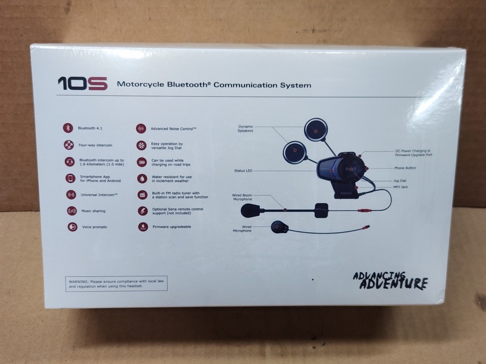 SENA 10S Dual Pack Bluetooth 4.1 Headset and Intercom (10S-01D)