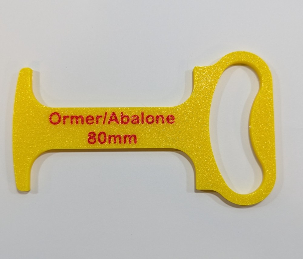 Shellfish gauge Ormer Abalone sizing gauge - Double sided 80mm (8cm)