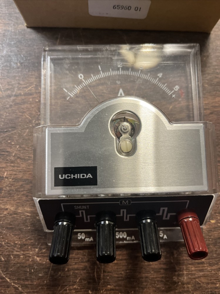 Uchida Class 2.5 DC Amperes Meter —Vintage