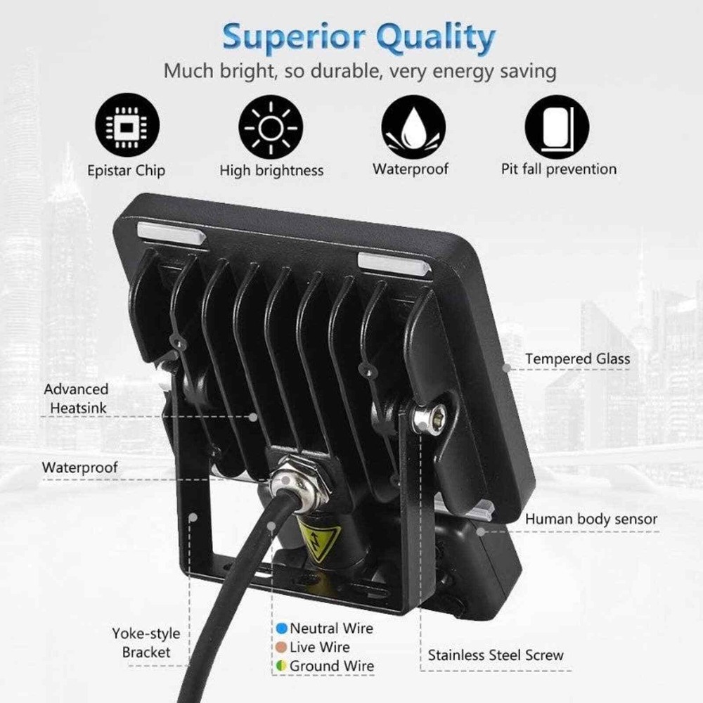 10W LED Motion Sensor Flood Lights