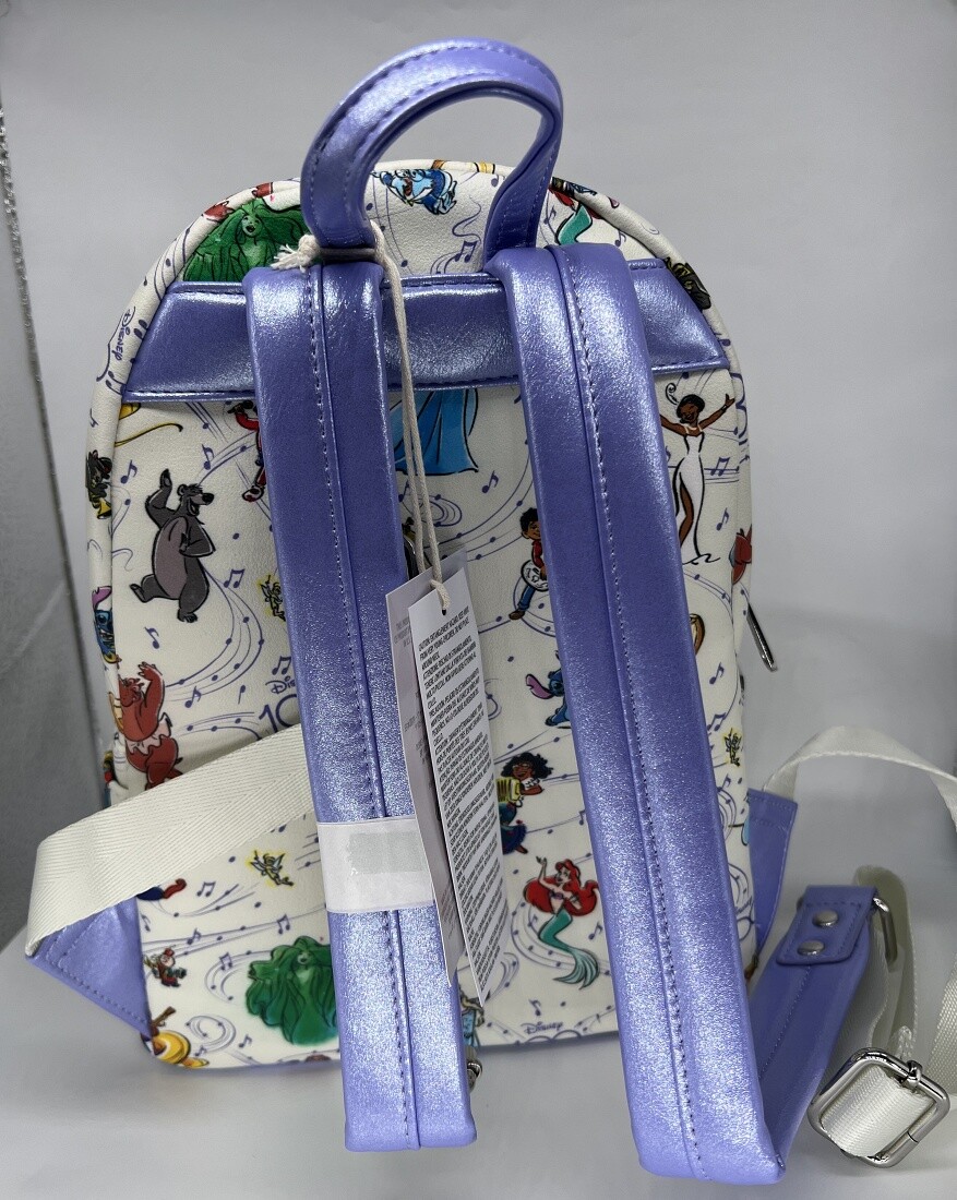 Disney Parks 100 Years of Music Loungefly Mini Backpack - NEW - PLACEMENT VARIES