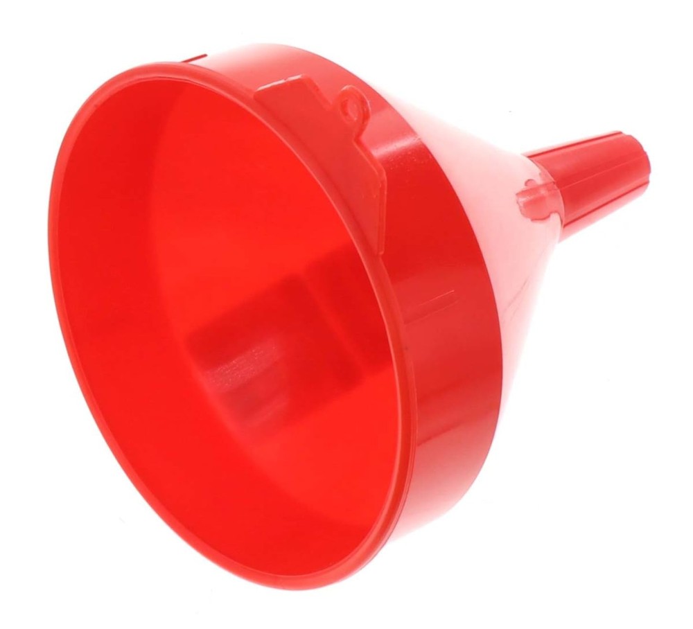 All-Purpose 2 Quart Plastic Funnel with Straining Screen for Precision Pouring