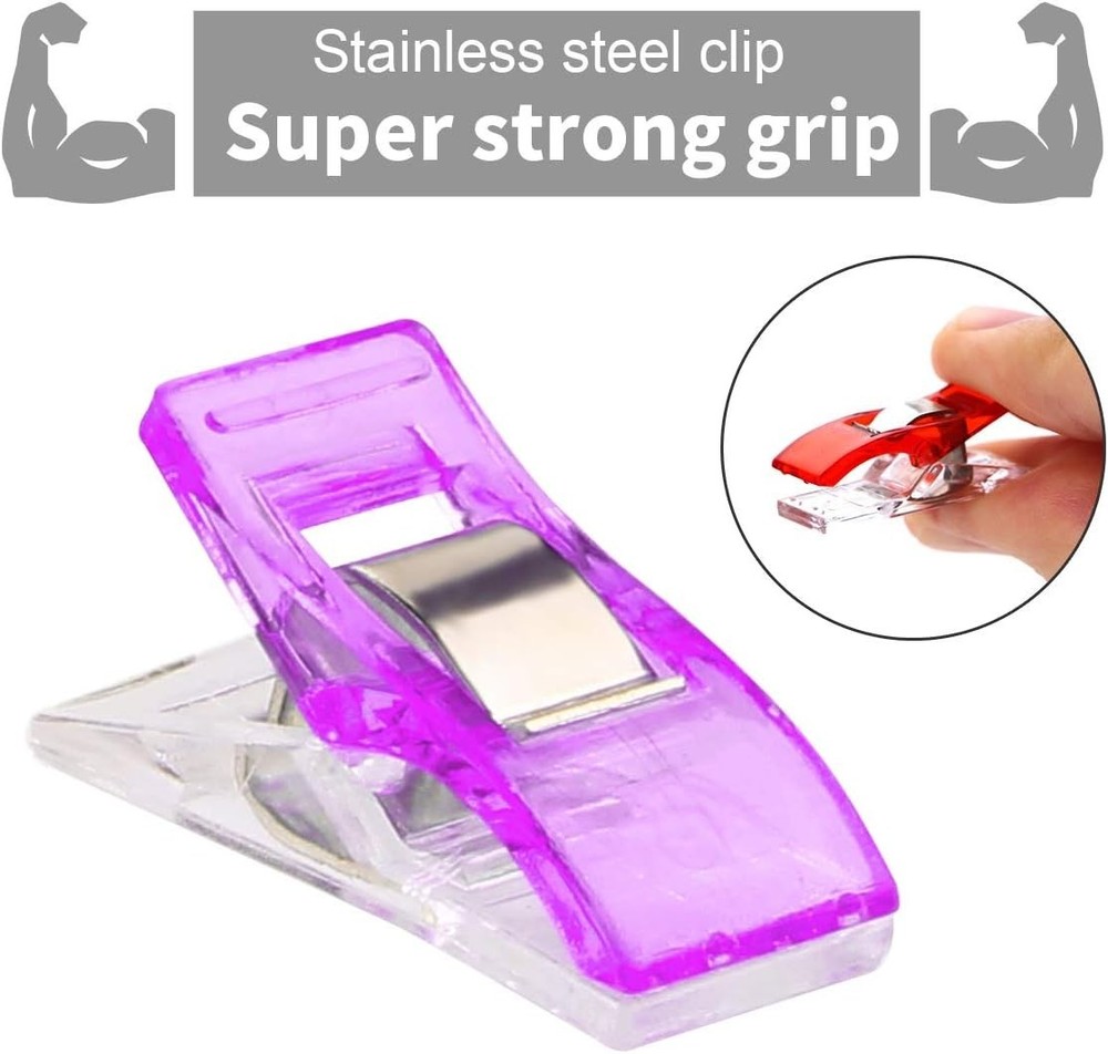 Versatile 30-Piece Fabric Clips Set in Assorted Colors for Creative Projects