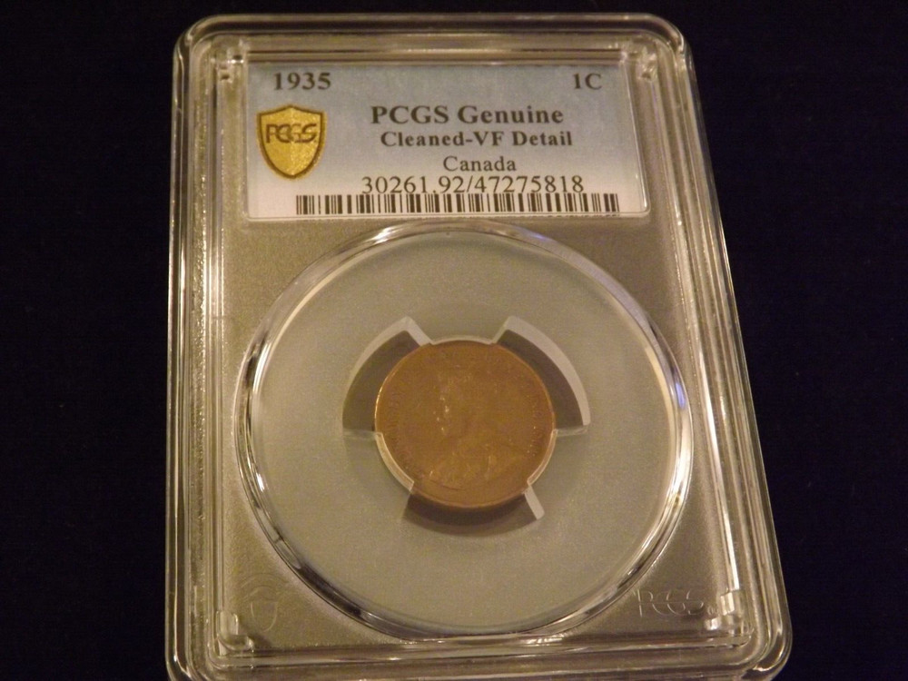 1935    1 C     Canada             PCGS  VF