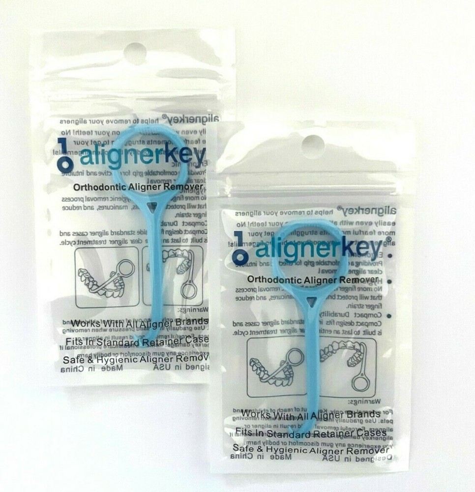 Clear Aligner Ortho Removal Tool for Invisalign by Aligner Key-Qty 2x AlignerKey