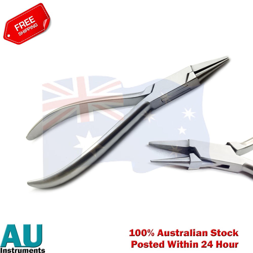 Orthodontic Wire Bending Light Wire Pliers Cotton Forceps & Tissue Scissors