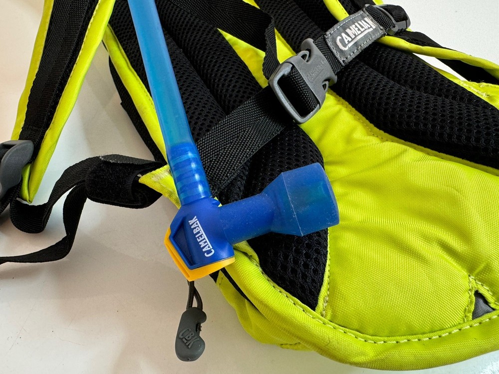 Camelbak Velocity Hydration Pack Hiking Backpack 70oz Bladder Neon Green