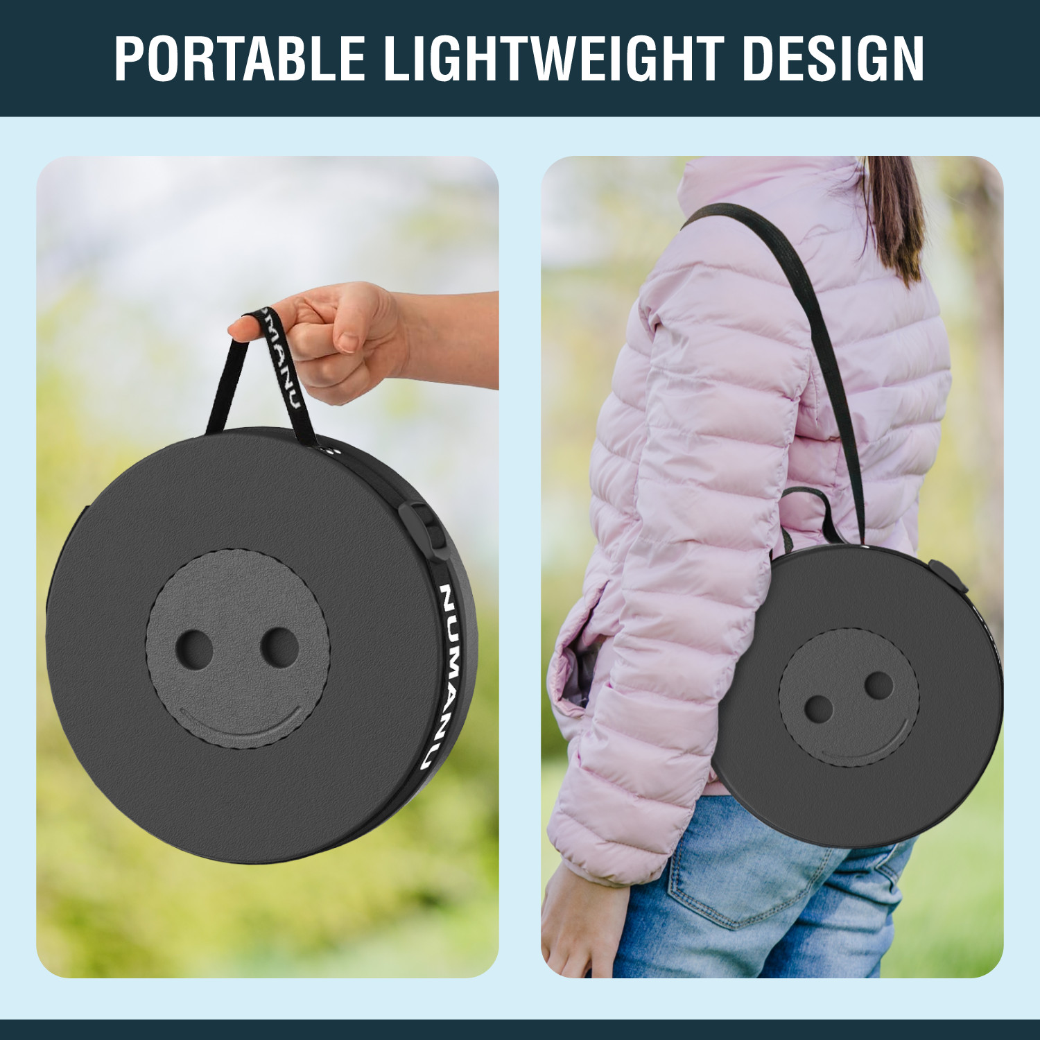 2025 Upgraded 2-Pack Collapsible Stool & Dual Carry Bag + Carabiner Clips