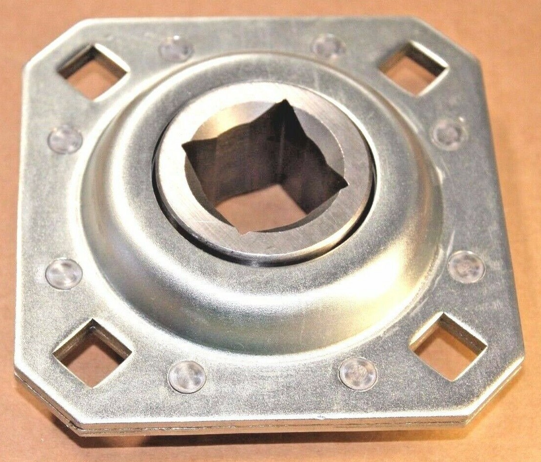 Premium ST208-1N AG Flanged Disc Bearing Unit 1" Square Bore FD208R1 DHU1-208