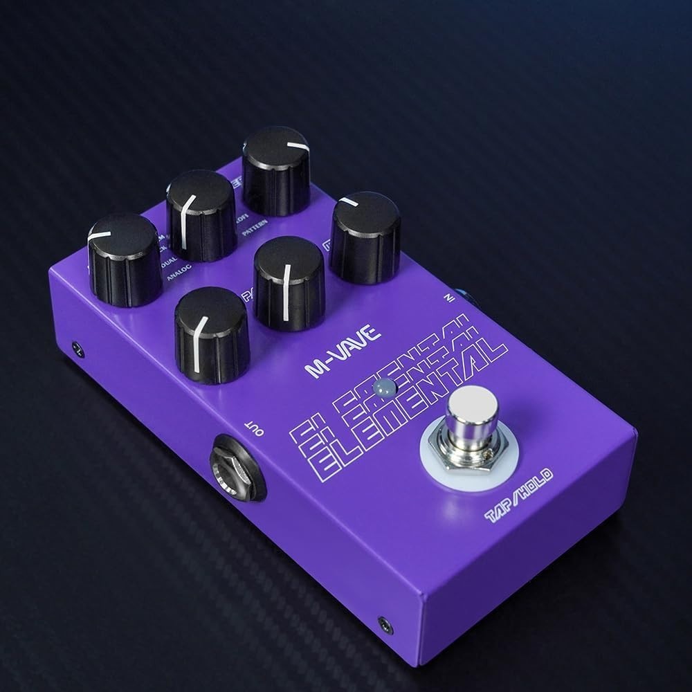 M-Vave Elemental Digital Delay Pedal 9 Different Delay Guitar Effects Digital De