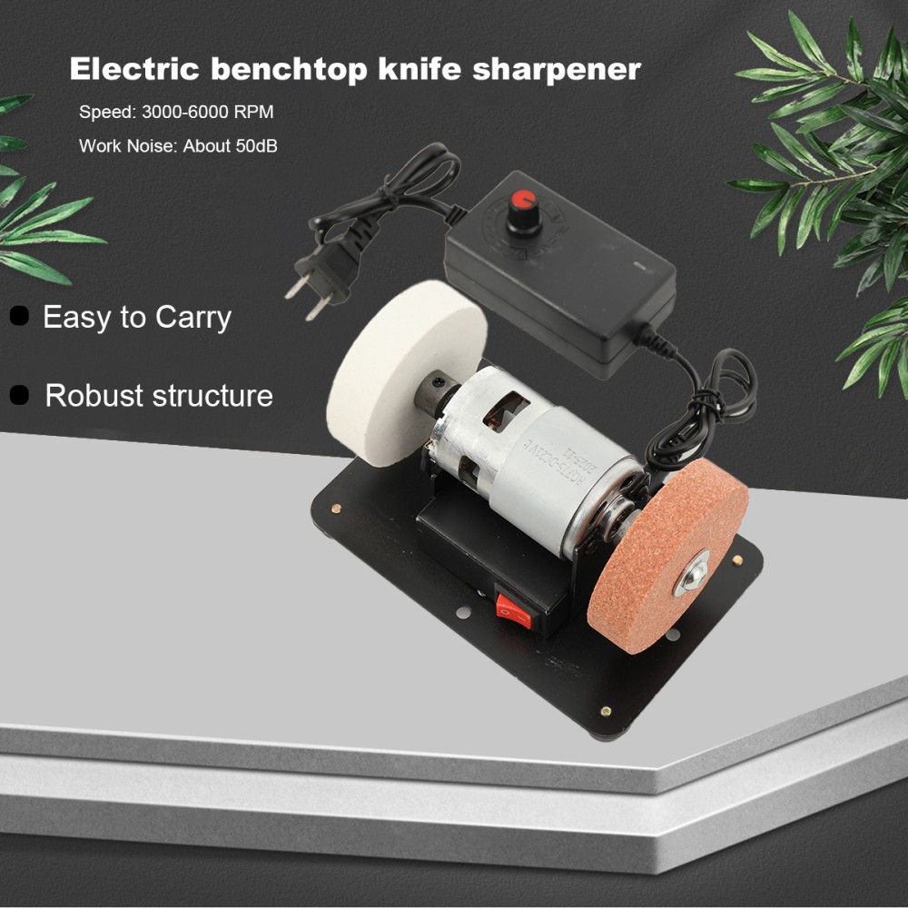 Benchtop Grind Sander 96W Electric Adjustable Variable Speed Grinding Machine
