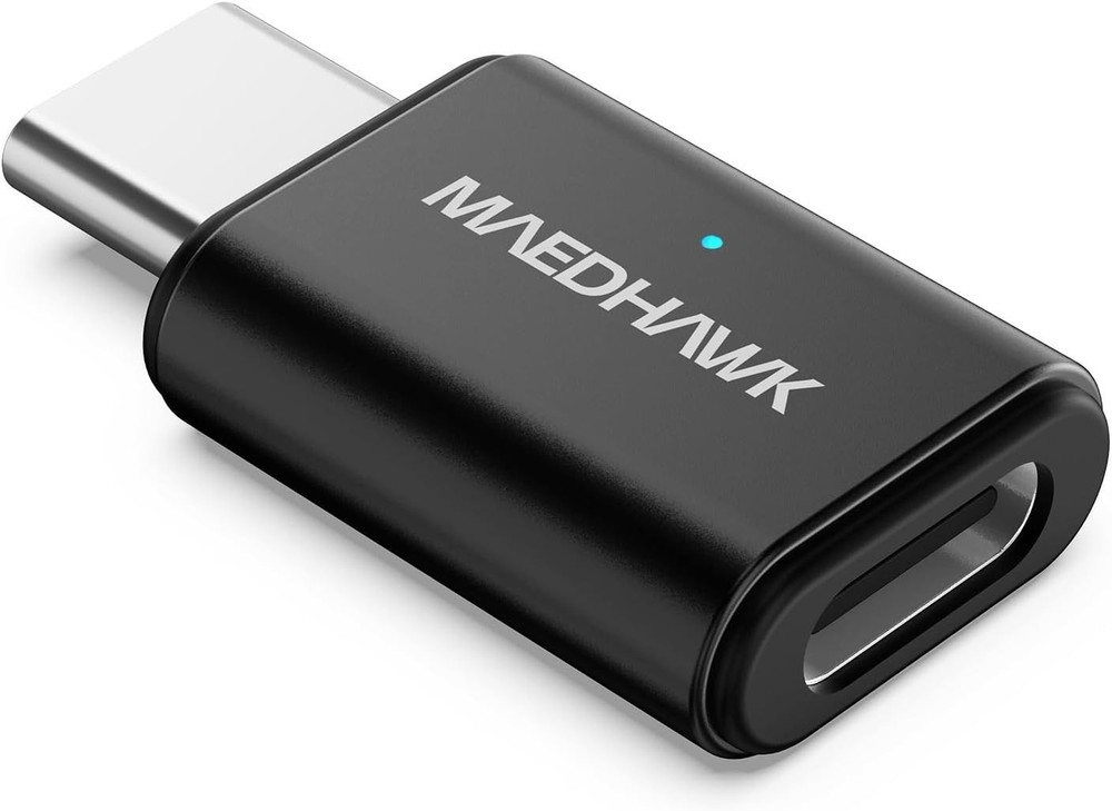 Compact USB-C Bypass Adapter for Motorcycle CarPlay - Lightweight & Efficient