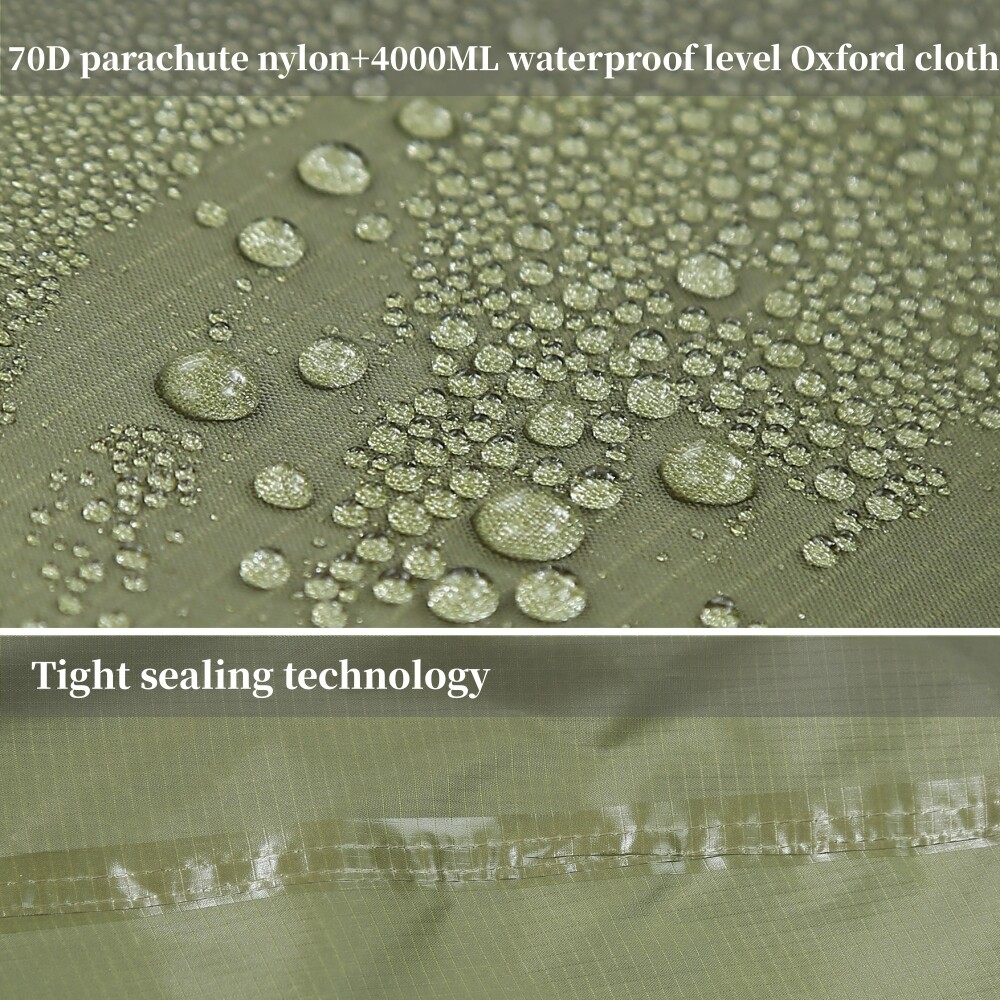 Hammock Rain Fly Tarp Mosquito Net Waterproof Tent Camping 440lb Bed Green