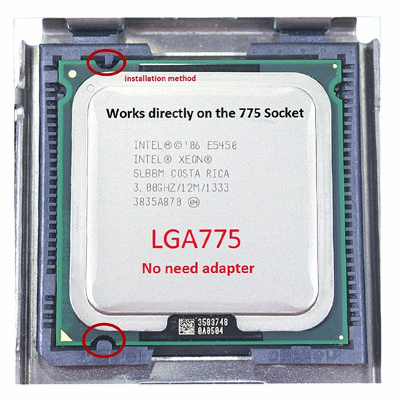Intel Xeon E5450 quad-core LGA 775 3.Ghz SLBBM CPU processor
