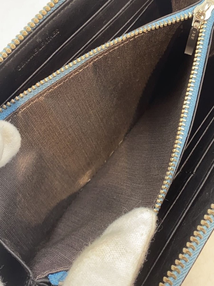Paul Smith Long Wallet Black Plain Men's