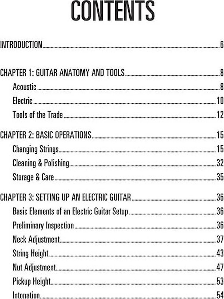 Hal Leonard Guitar Method - Guitar Setup and Maintenance - Learn to Properly ...
